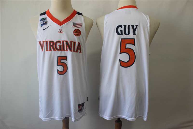 Virginia Cavaliers 5 Kyle Guy White College Basketball Jersey,We sell and wholesale Virginia Cavaliers 5 Kyle Guy White College Basketball Jersey on line form chian!